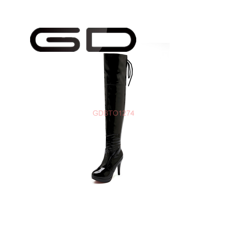 Wholesale Women Over The Knee High Heels Leather Boots